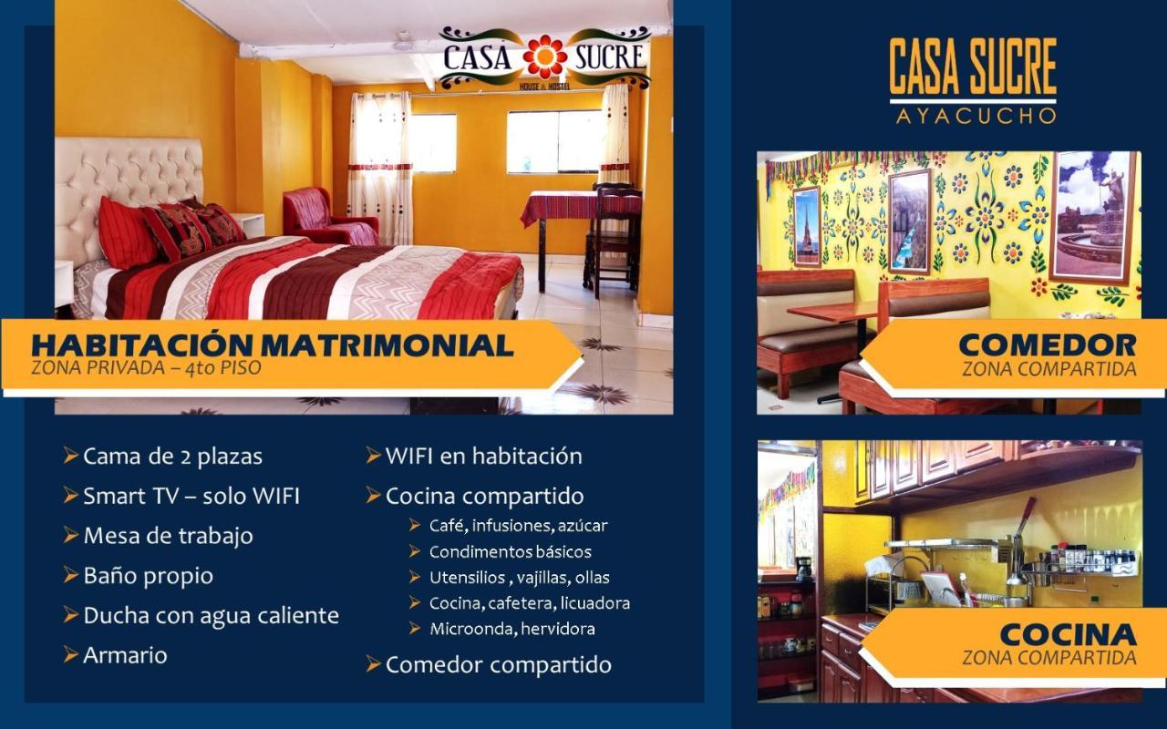 Apartmán Casa Sucre Ayacucho Exteriér fotografie